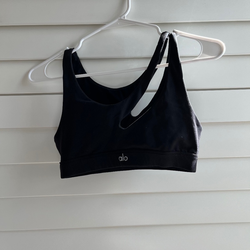Alo Yoga Black Peak Sports Bra